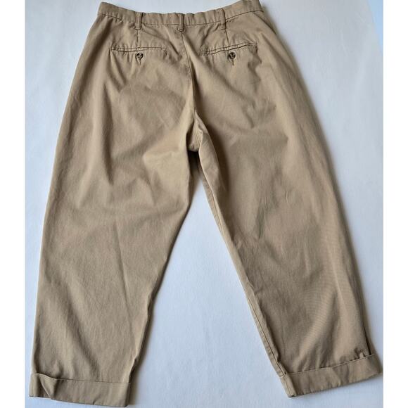 Pistola Kellin Pleated  High Waist Khaki Trouser Ankle Pants $128 Womens Size 29 - Picture 10 of 13